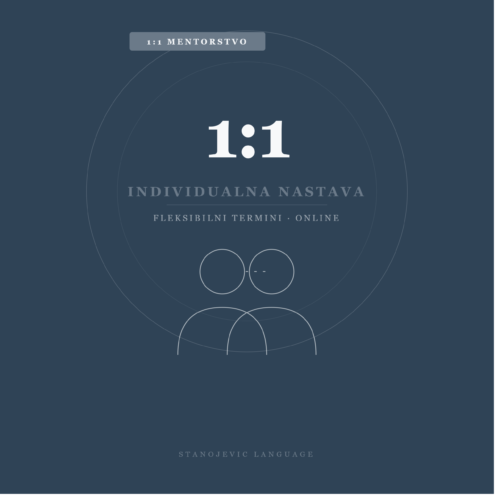 1:1 Mentorstvo &mdash; Individualna nastava